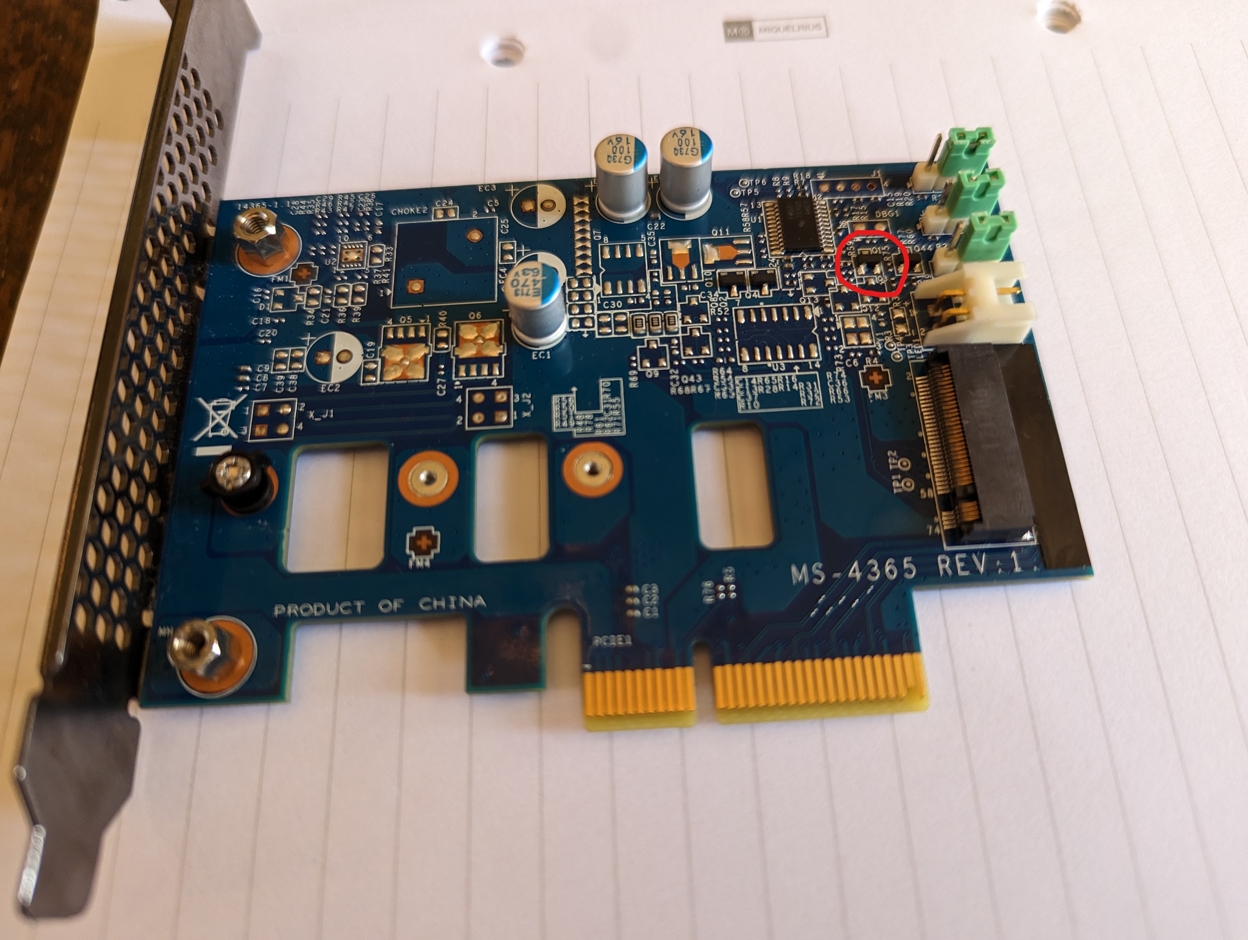 HP NVME Card Before